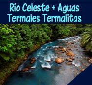 RIO CELESTE + AGUAS TERMALES TERMADITAS COSTA RICA